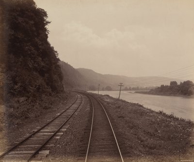 托旺达附近的 Hemlock Run 弯道，约 1895 年（照片1895 年（照片） 作者 威廉·赫尔曼·劳