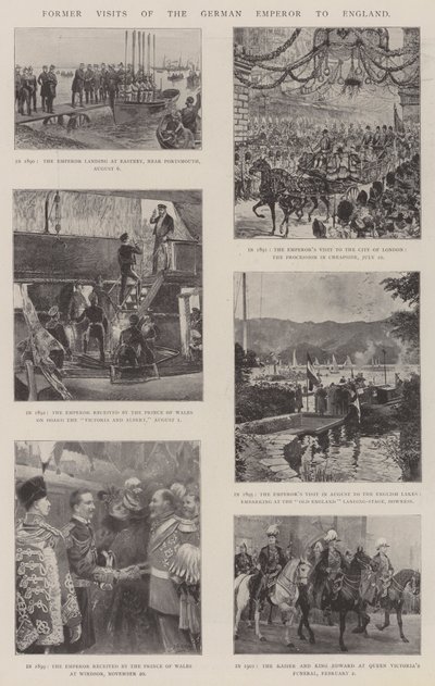 德国皇帝前往英格兰的前访问 作者 William Heysham Overend