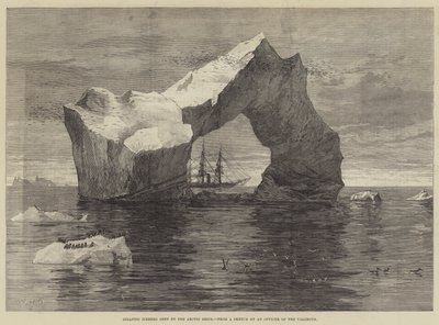 北极船看到巨大的冰山 作者 William Heysham Overend