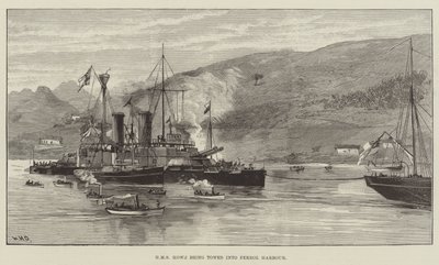 HMS Howe被拖入费罗尔港 作者 威廉·海沙姆·奥弗兰德