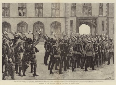 温莎城堡女王检查掷弹兵卫队 作者 William Heysham Overend