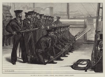 我们在马莫拉海的舰队，Musketry Drill，准备接收骑兵！ 作者 William Heysham Overend