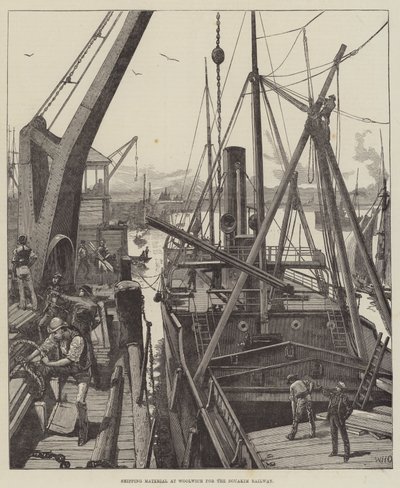 Soukim铁路的Woolwich运输材料 作者 William Heysham Overend