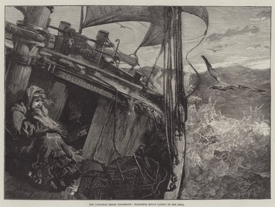 Castaway Smack Columbine，Elizabeth Mouat抨击了甲板 作者 William Heysham Overend