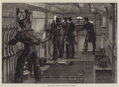 HMS Thunderer上的司令塔 作者 William Heysham Overend