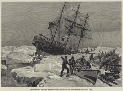 Eira Arctic Expedition，1881年8月21日Eira的起义，在Cape Flora，Franz Joseph Land附近 作者 威廉·海沙姆·奥弗兰德