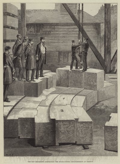 新埃迪斯通灯塔，奥雷斯顿的石头建筑 作者 威廉·海沙姆·奥弗兰德