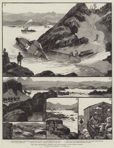 尼罗河探险，河道的危险和困难 作者 威廉·海沙姆·奥弗兰德