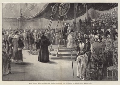 威尔士亲王和王妃开幕格拉斯哥国际展览 作者 William Heysham Overend