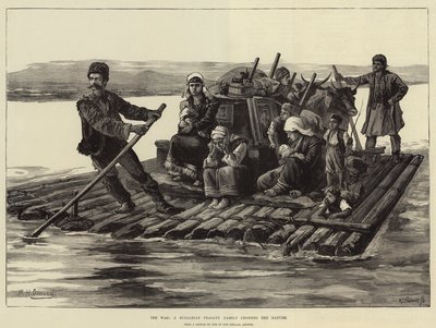 战争，一个穿越多瑙河的保加利亚农民家庭 作者 William Heysham Overend