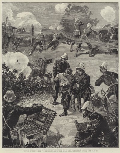 8月24日，埃及的战争，皇家马炮兵的两个九炮兵 作者 William Heysham Overend