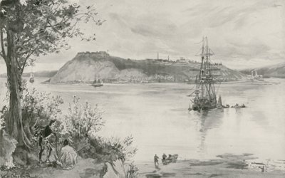 魁北克镇和堡垒的看法。公元1759年 作者 William Heysham Overend