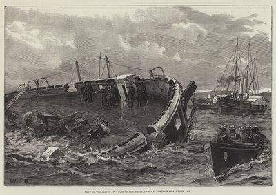 参观威尔士亲王在桑当湾的HMS Eurydice沉船 作者 William Heysham Overend