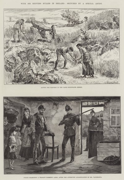 随着Redvers Buller爵士在爱尔兰 作者 William Heysham Overend