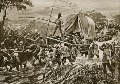 祖鲁战争：1879年4月穿越溪流的Etshowe救援部队 作者 威廉·海沙姆·奥弗兰德