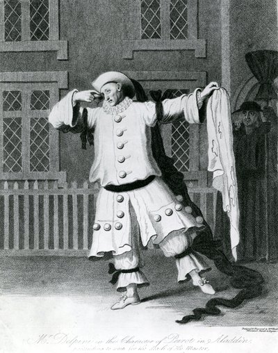德尔菲尼先生，1780年至1790年在阿拉丁的皮埃罗特 作者 威廉·欣克斯