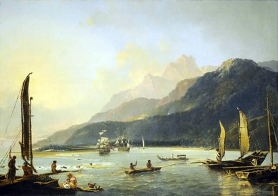 塔希提岛]奥塔希特的梅塔维湾美景 作者 威廉·霍奇斯