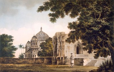 慕名而来的清真寺的景色，酒吧。1780-83. 作者 威廉·霍奇斯