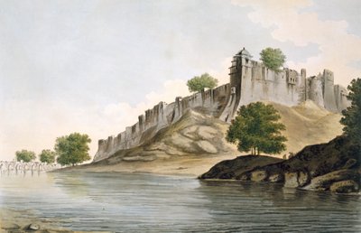 PL。 33从“印度的选择景观”，酒吧看到伊洛伊波尔堡在Goomty河畔。 1785-88（用aquatint进行彩色蚀刻） 作者 威廉·霍奇斯