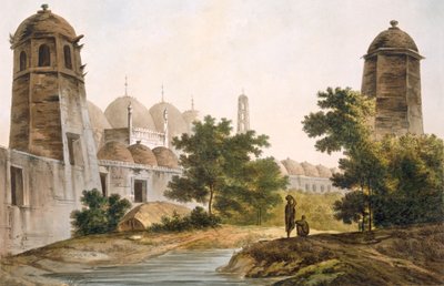 PL。 41由Jaffeir Cawn在Muxadavad建造的Cuttera景观，来自&39;Select Views in India&39;，pub。 1785-88（用aquatint进行彩色蚀刻） 作者 威廉·霍奇斯