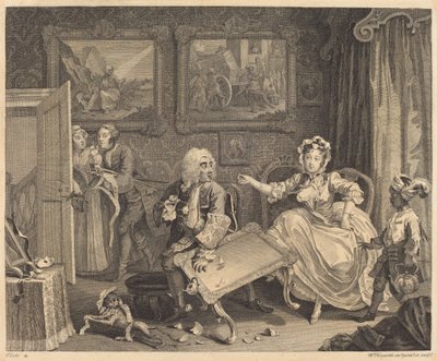 一个妓女的进步: pl.2 作者 William Hogarth