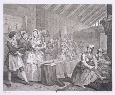 哈罗特的进步，第四版，来自“威廉霍加斯的原始和真实作品”，于1820年至2222年在伦敦出版 作者 威廉·霍加斯