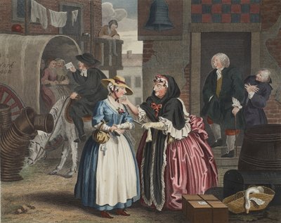 Harlot&39;s Progress，第一版，来自&39;Hogarth Restored：The Whole Works of the famous William Hogarth，由Thomas Cook重新雕刻&39;，酒吧。 1812年（手工雕刻） 作者 William Hogarth