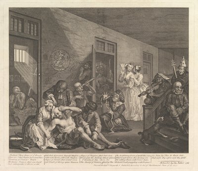 发行进展，第8页，[1735年6月25日]，于1763年重新发行。 作者 威廉·霍加斯