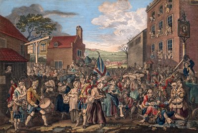 1745年对苏格兰卫兵三月的代表 作者 威廉·霍加斯