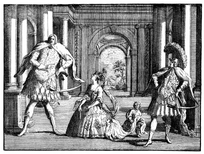 Berenstat，Cuzzoni和Senesino c1725。 作者 威廉·霍加斯