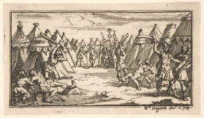 断腿约翰·海狸（John Beaver），《罗马军事惩罚》，1725年，1725年之后。 作者 威廉·霍加斯