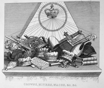 Crowns，Mitres，Maces，＆c，＆c，1754 作者 威廉·霍加斯