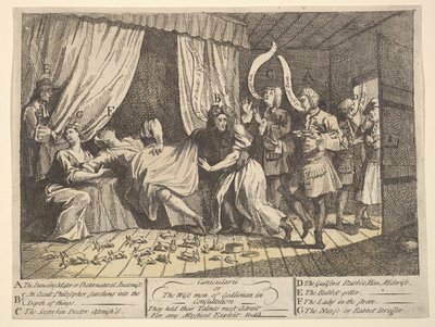 Cunicularii，或1726年12月进行协商的Godlimon的智者。 作者 威廉·霍加斯