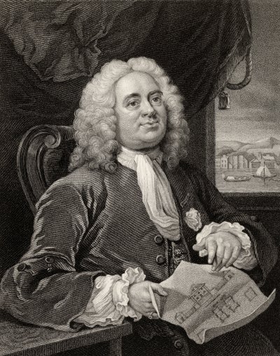 Daniel Lock，由Benjamin Holl（1808-84）镌刻于1833年出版的“William Hogarth的作品”中 作者 威廉·霍加斯