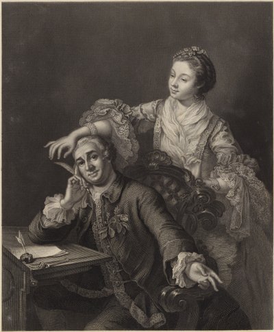 大卫加里克和他的妻子 作者 William Hogarth