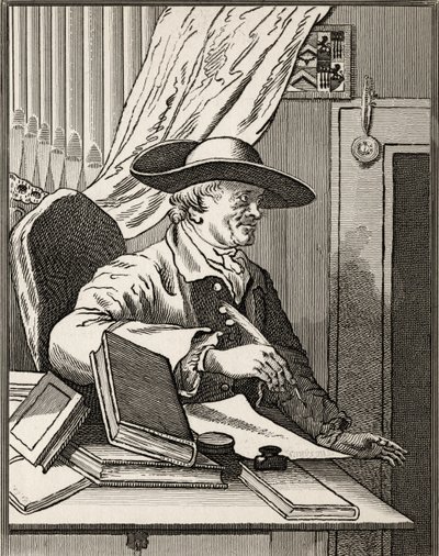 托马斯莫雷尔博士，来自&39;The Works of Hogarth&39;，于1833年出版 作者 威廉·霍加斯