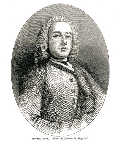 爱德华·卡夫（Edward Cave），约1700年代 作者 威廉·霍加斯