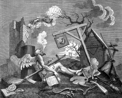 Finis; or, the Tail Piece - The Bathos by William Hogarth 作者 威廉·霍加斯