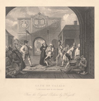 加来之门，威廉·拉德克里夫（1783-1855）雕刻 作者 威廉·霍加斯