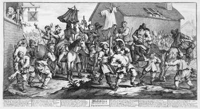 Hudibras在1726年与Samuel Butler一起从&39;Hudibras&39;遇到了Skimmington 作者 威廉·霍加斯