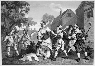 Hudibras The Knight向Trulla提交 作者 威廉·霍加斯
