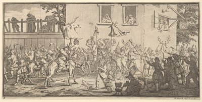 Hudibras和Skimmington塞缪尔·巴特勒（Samuel Butlers）的十七幅小插图Hudibra ...，1721-26。 作者 威廉·霍加斯