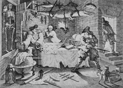 Hudibras击败了Sidrophel和他的男子Whachum，来自Samuel Butler的&39;Hudibras&39; 作者 威廉·霍加斯
