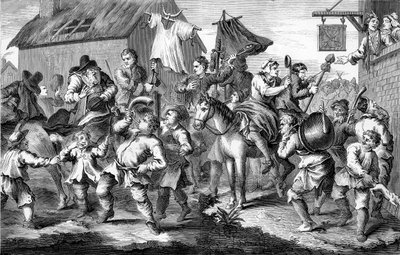 威廉-霍加斯的《赫德布拉斯》（Hudibras）。 作者 威廉·霍加斯