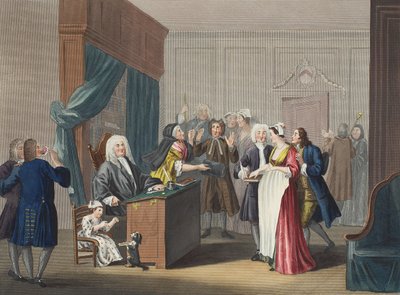 司法胜利，插图来自&39;Hogarth Restored：着名的William Hogarth的全部作品，由Thomas Cook&39;重新雕刻，酒吧。 1812年（手工雕刻） 作者 威廉·霍加斯