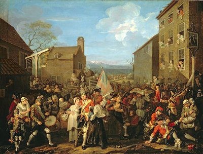 1750年三月的卫兵到芬奇利 作者 威廉·霍加斯