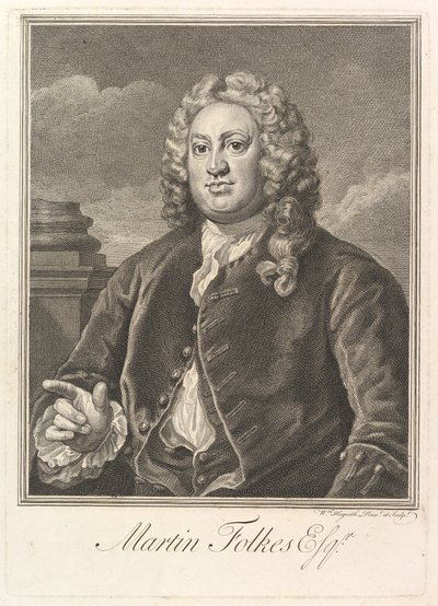 马丁·福克斯（Martin Folkes），1742年。 作者 威廉·霍加斯