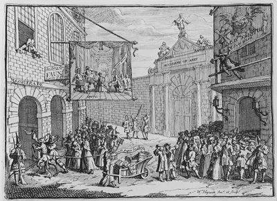 Masquerades and Operas，Burlington Gate，1724 作者 威廉·霍加斯