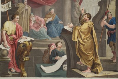 菲利克斯之前的保罗，来自&39;Hogarth Restored：着名的William Hogarth的全部作品的插图，由托马斯库克重新雕刻&39;，酒吧。 1812年（手工雕刻） 作者 威廉·霍加斯