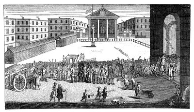 Richs Glory：或者他在1732年在考文特花园的胜利入场。 作者 威廉·霍加斯